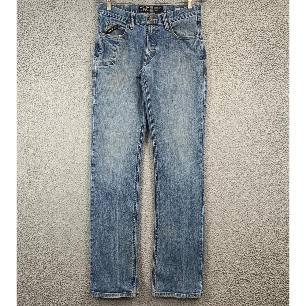 Ariat M4 Relaxed Boot Cut Jeans Light Wash Men's Size 30/38 Denim